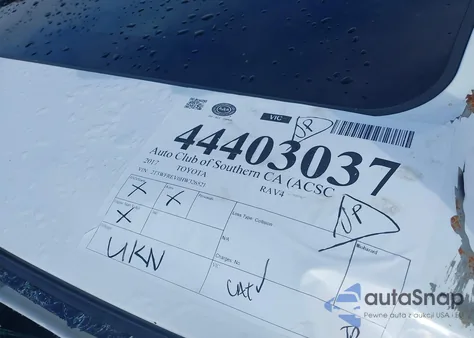 2017 Toyota Rav4 Xle z USA, uszkodzony, nr VIN 2T3WFREV0HW326521